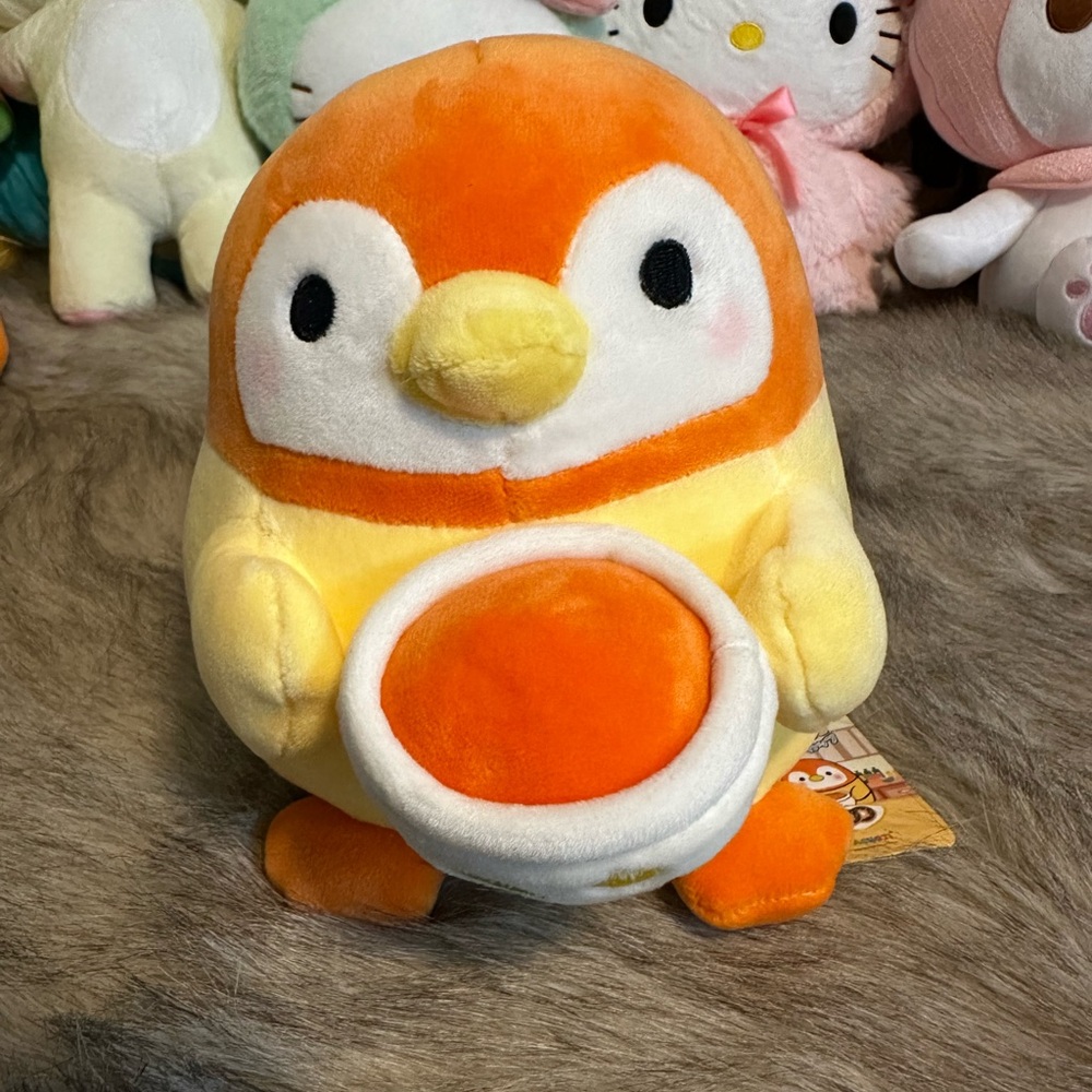 Mini Orange and Yellow Penguin Plush Toy
